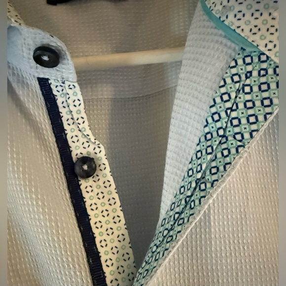 Stone Rose Men’s Long Sleeve Button-Down Shirt | Size L | Light Blue - Picture 3 of 6